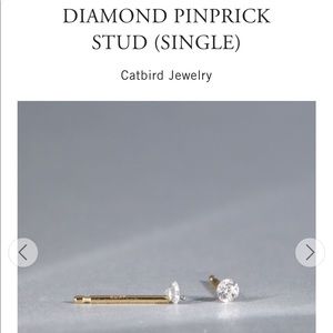 Pair of catbird pinprick diamond studs!